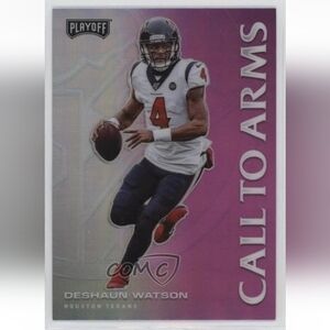 2020 Panini Playoff Call to Arms Purple Prizm Deshaun Watson #CA-7